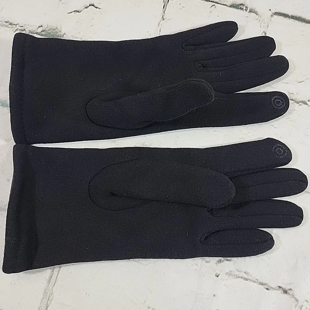 Gloves Womens Size‎ M Black Warm Winter Evening Driving